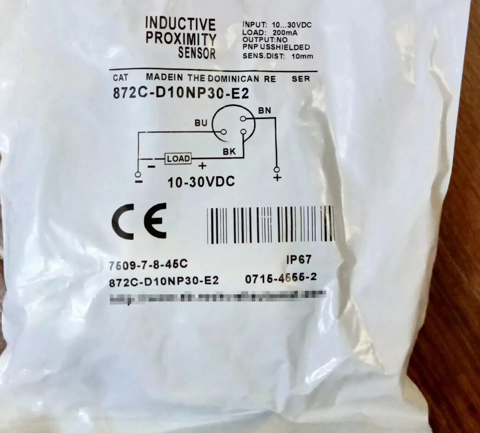 1PC NEW FOR Allen Bradley 872C-D10NP30-E2 proximity switch sensor replacement - Image 1 of 1