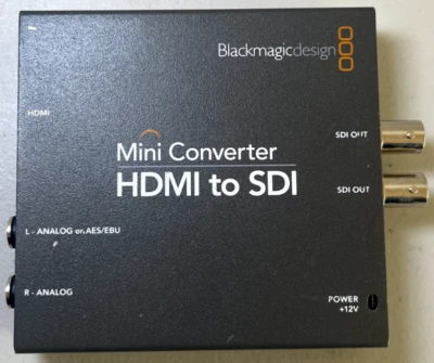 Blackmagic Design Mini Converters HDMI+1/4+ AES to DUAL SDI *NO POWER SUPPLY* - Image 1 of 2