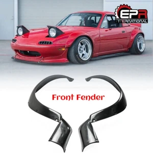 Kits de arco de llamaradas de guardabarros delantero sin pintar para Mazda MX5 1989-97 NA Miata RB FRP - Imagen 1 de 8