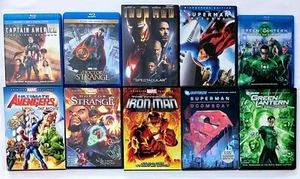 Captain America, Ultimate Avengers, Doctor Strange, Iron Man.. Blu-ray & DVD Lot - Picture 1 of 9