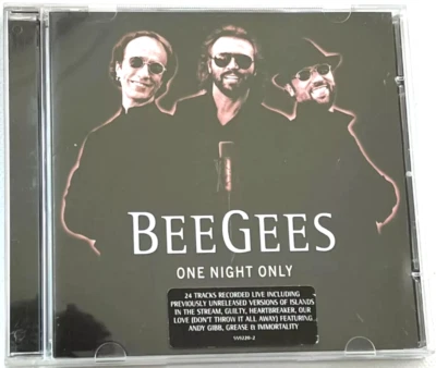 Bee Gees: One Night Only (CD, 24 Tracks Recorded Live, 1998) Good Condition - Image 1 of 4