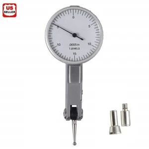 .030" Dial Test Indicator High Precision 0.0005" Graduation 0-15-0 White Face US - Picture 1 of 7