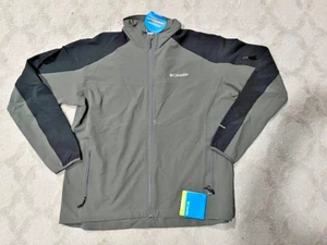 NEU MIT ETIKETT Herren Columbia grau Omni Shield Vollreißverschluss Muscheljacke $ 115 XL - Bild 1 von 1