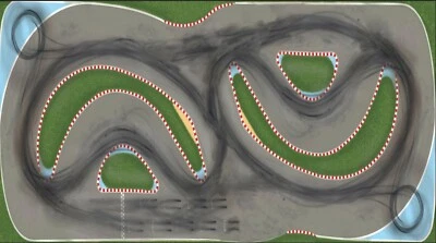  Renn und Driftstrecke +Extras für  Dr!ft  Siku 220x105cm   - Bild 1 von 3