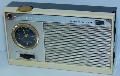 Sampson Super Alarm Transistor 6 Radiowecker MW Beaumont Uhr Radio Alarm - Bild 1 von 4