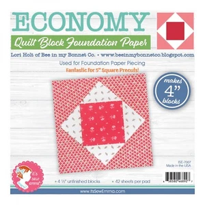 4" Economy Foundation Papier, Block enthält 42 Blatt It's Sew Emma ISE 7007 - Bild 1 von 1