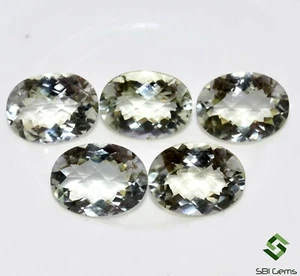 Certified Natural Green Amethyst Oval Checker Cut 12x16 mm 41.95 Cts Gemstones - Picture 1 of 8