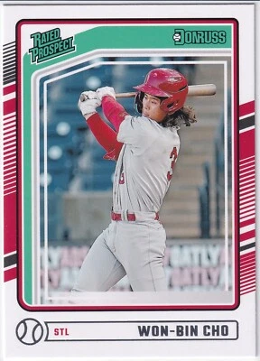 Won-Bin Cho - Rated Prospect - 2024 Donruss - Image 1 of 2