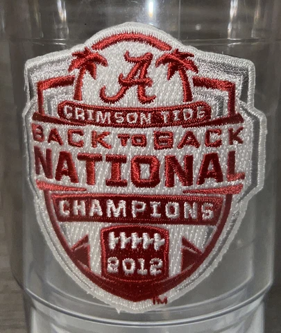 Alabama Crimson Tide 24 oz Tervis Tumbler 2012 Back To Back National Champions Cover