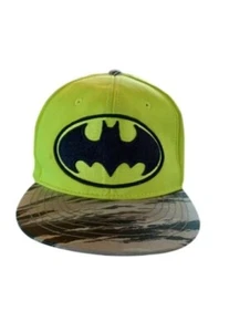 DC Comics Batman Snapback Cap - Lime Yellow - Camo lid - Imagen 1 de 2