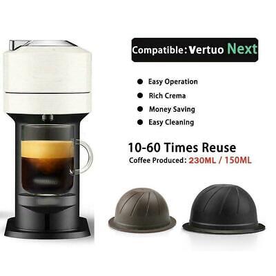 1PC Reusable Coffee Capsule For Nespresso Vertuo Vertuoline Pods Refillable R8R1 • 3.16$