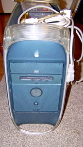 Apple Power Mac G4 M5183 Desktop Tower PC Blue - Lights Blink AS IS - Picture 1 of 12