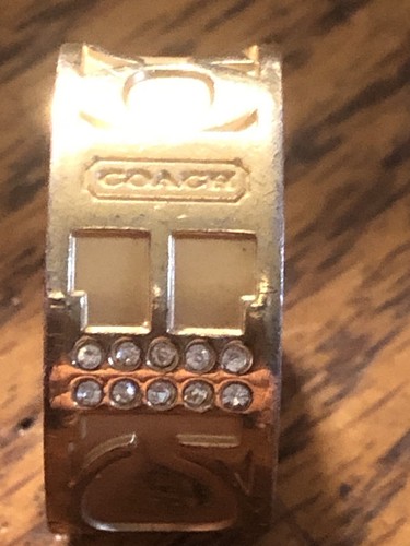 Anello con logo firma anello Coach taglia 6 5