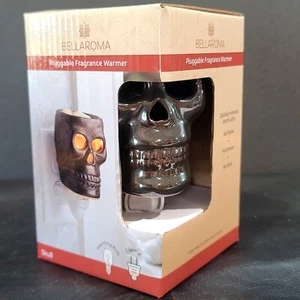 Cabeza de calavera de cerámica Bellaroma enchufable luz fragancia calentador de cera - Imagen 1 de 13