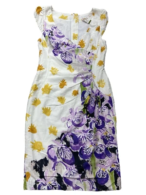 Vestido Anthropologie Talla 0 Por Rebekah Maysles Hinterland Floral Vaina Lápiz Foto 1 de 4