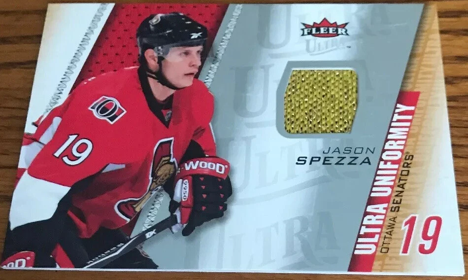2009-10 Fleer Ultra Uniformity Jerseys Jason Spezza UU-JS Ottawa Senators - Image 1 of 2