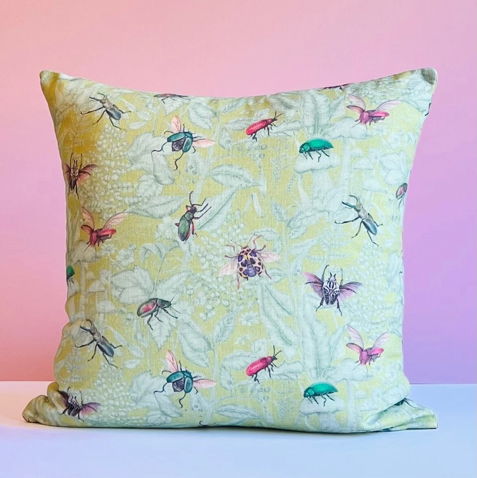 Atelier YL высокого класса дизайнерская ткань Throw подушка чехол 22 x 22 новый с Ярлыками - Изображение 1 из 4