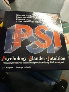 PSI Psychology Slander Intuition Paradigm 1987 Vintage Board Game - Picture 1 of 4
