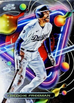 2023 TOPPS COSMIC CHROME #143 FREDDIE FREEMAN DODGERS - Image 1 of 2