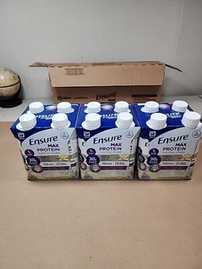 Ensure Max Protein Nutrition Shake French Vanilla 11 fl oz 12 Count 30g Protein