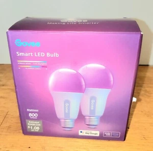 Govee B6009AC1 800LM Colored Light Bulbs Set or 2 - Picture 1 of 4