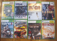 8 XBox 360 Games Bundle/Lot: Far Cry, Defiance, Rage, LA Noire, Red Faction, Etc