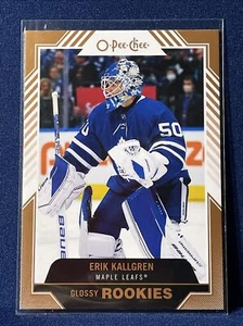 2022-23 Upper Deck Series 1 Erik Kallgren RC Glossy Rookies R-8 Maple Leafs - Bild 1 von 2