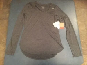 Reebok Women's S Training Slim Fit Moisture Wicking Long Sleeve Athletic Top NWT - Picture 1 of 6