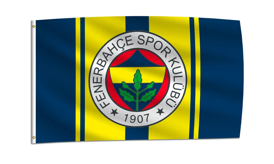 Bandera Fenerbahce SK 3X5 pies Los aficionados al fútbol turco de Canarias amarillas Foto 1 de 1