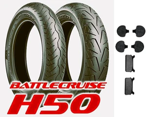 BRIDGESTONE BATTLECRUISE 130/90-16 TIRE SET HARLEY ELECTRA GLIDE ROAD KING TOUR - Picture 1 of 1