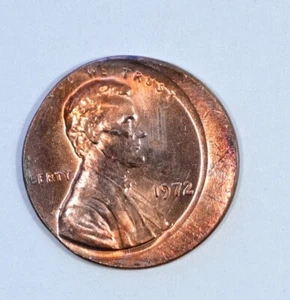 Off-Center Lincoln Memorial Cent Copper 1972-P BU Uncirculated Details - Bild 1 von 2
