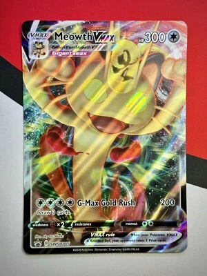 JUMBO Meowth VMAX Oversized Card SWSH005 Pokémon PACK FRESH - Image 1 of 2