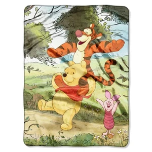 Winnie the Pooh Throw Blanket - Soft Fluffy & Warm - 60"x80" - Pooh & Tigger - Picture 1 of 3