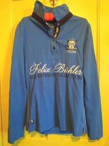 Horse Rider Top Long sleeve FELIX BUHLER Blue Sze S M 34" Chest Good condition - Picture 1 of 18