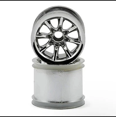 Pro-Line Agitator 2.2" Chrome FR Wheels for Traxxas Jato/ Nitro Stampede 2685-01 - Image 1 of 2