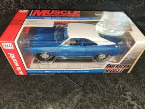 American Muscle 1969 Dodge Charger White Hat Special 1:18 Diecast Auto World Car - Picture 1 of 5