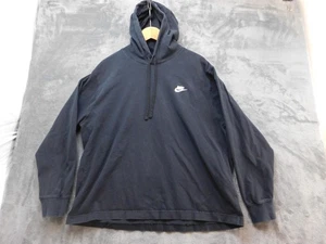 Nike Hoodie Herren XL schwarz Club Fleece Pullover Small Swoosh Logo BV2749-010 - Bild 1 von 13