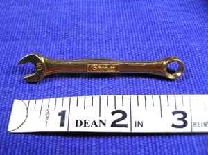 Men’s Vintage Gold Tone Snap-on Tools Wrench Tie Clip Money Clip 3" Across - Picture 1 of 5