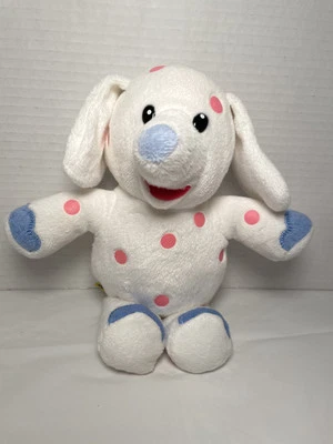 Build A Bear White Elephant Pink Polka Dots Rudolph Plush Stuffed Animal 9" - Image 1 of 4
