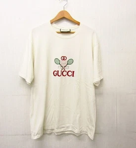 GUCCI GUCCI 20SS Clib Multi Tee Tennis Embroidery Logo Short Sleeve T shirt Men - Picture 1 of 6