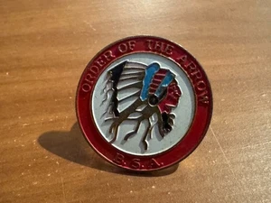 OA, 1960’s MGM Indian Order of the Arrow Metal Neckerchief Slide - Picture 1 of 2