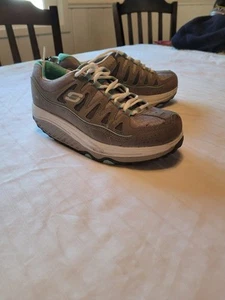 Skechers Shape Ups SN 57003 Walking-Schuhe grau grün Damengröße 5,5 US - Bild 1 von 7