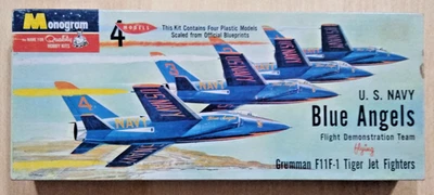 Kit Modelo Plástico 14-29 MONOGRAMA ESCALA 1:101 GRUMMAN F11F-1 TIGER BLUE ANGELS Foto 1 de 4