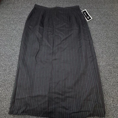 Simon Ellis Skirt Womens 18 Black Red Grey Pinstripe Long Career Office New - Image 1 of 4