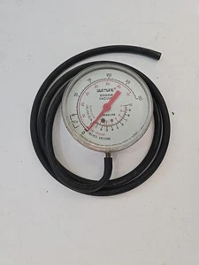 Vintage Sun Engine Vacuum Tester Gauge With Hose - Bild 1 von 2