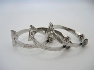 CLIPS DE CABLE DE FRENO CAMPAGNOLO #649 VERSIÓN ACERO INOXIDABLE - AÑOS 80 NUEVO STOCK ANTIGUO - Imagen 1 de 9