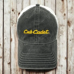 Cub Cadet Mesh Snapback Cap Trucker Farm Baseball Outdoor Embroidered Hat - Picture 1 of 14