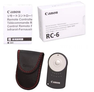 Canon RC 6 Remote Controller Wireless Shutter Release for 5D Mark IV, EOS M, T7i - Image 1 of 2