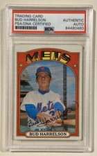 1972 Topps BUD HARRELSON Signed Baseball Card #53 PSA/DNA New York Mets