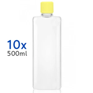 10x Leerflaschen 500ml Plastik Kunststoff Flaschen Labor Dosiereinsatz Flasche - Bild 1 von 2